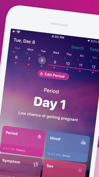 One Period Tracker & My Health screenshot 2
