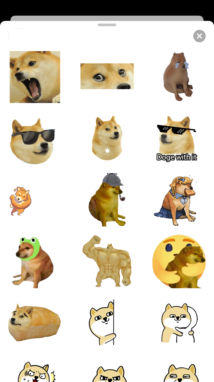 Swole Doge And Cheems DogeMoji
