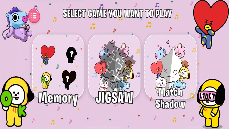 Cute BT21 Puzzle Game