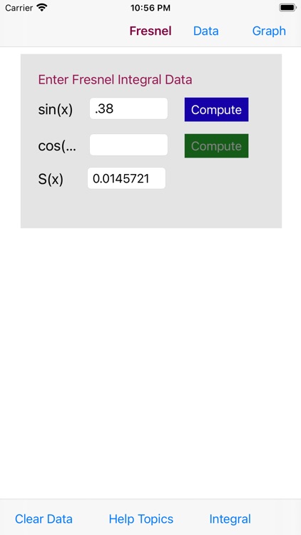 Fresnel Integral Calculator screenshot-5