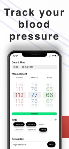 Screenshot 1 Presión Arterial+ iphone