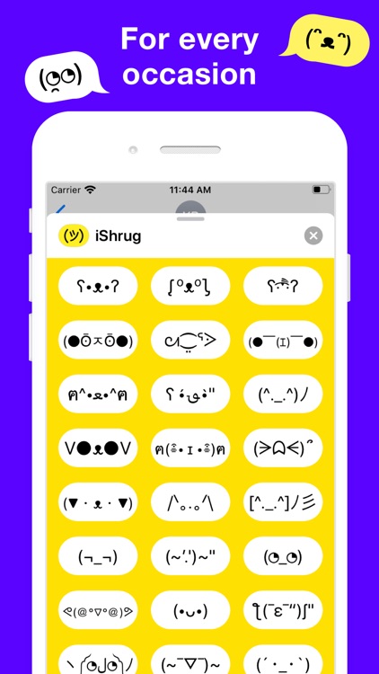 iShrug: Kaomoji and ASCII Art screenshot-3
