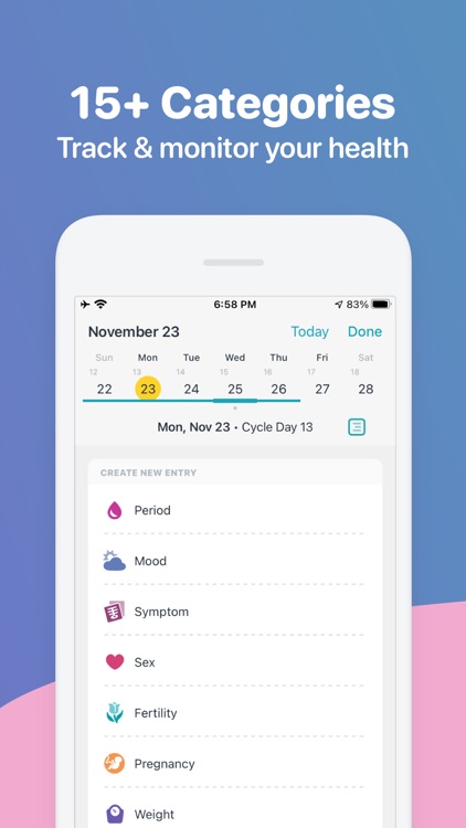 One Period Tracker & My Health screenshot-7