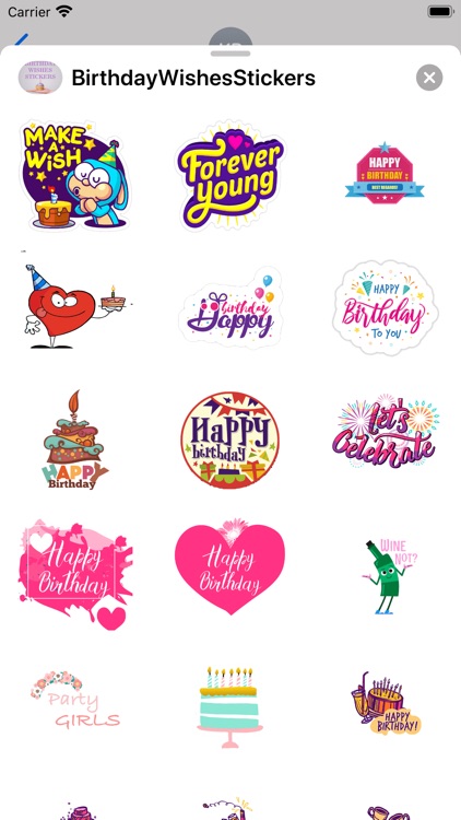 Birthday Wishes Stickers