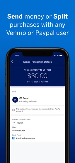 Amex app screenshot
