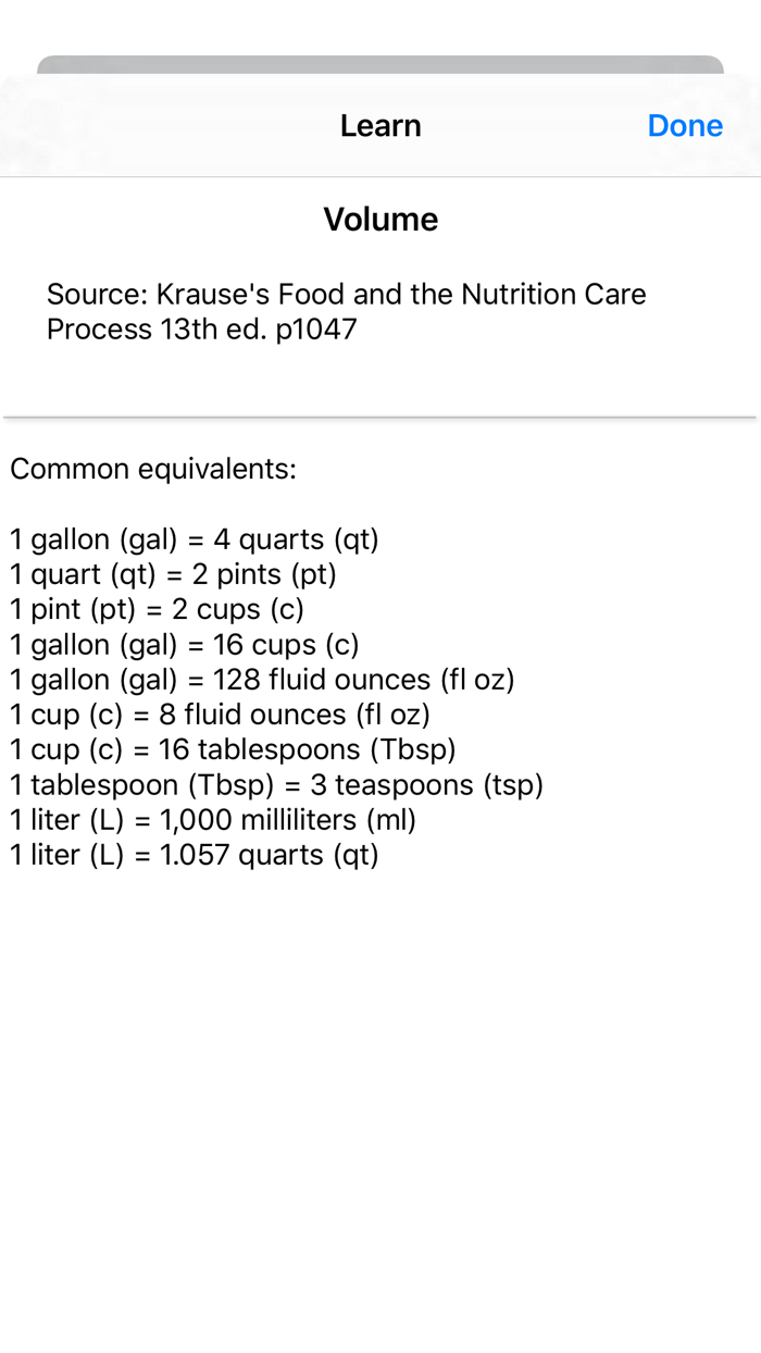VeggiEquations Conversions
