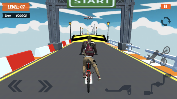 BMX Mega Ramps Stunt Race Game