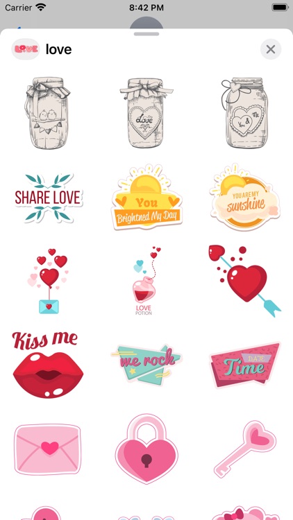 "Love" - Stickers for iMessage