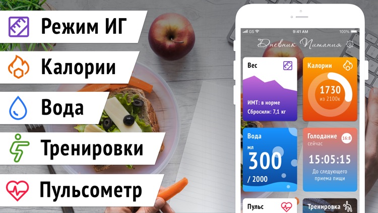 Дневник Питания Похудения Воды screenshot-0