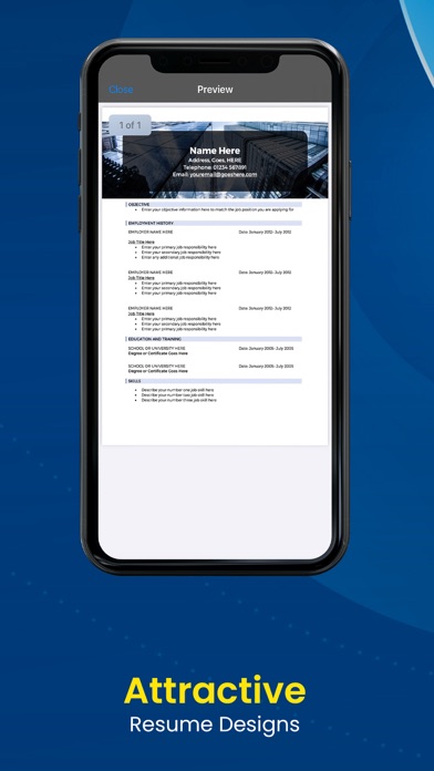 Resume Builder Pro screenshot1