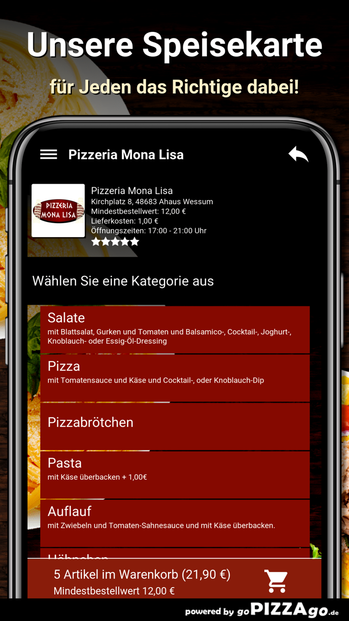 Pizzeria Mona Lisa Wessum