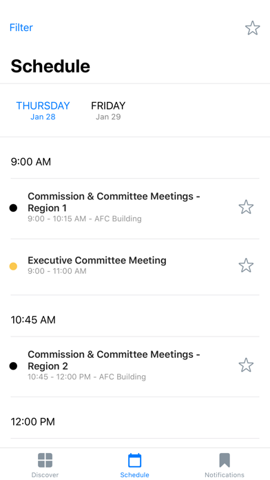 AFC Meetings screenshot 2