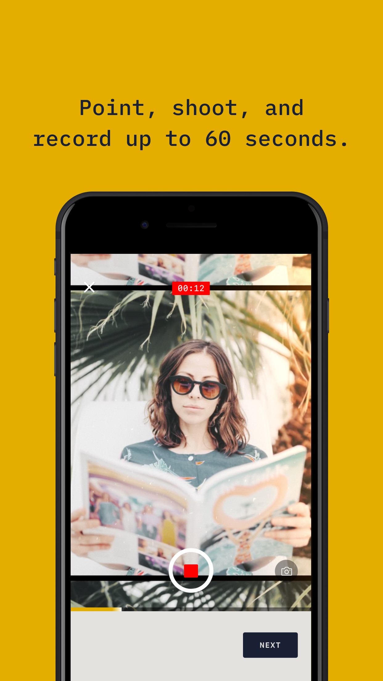 Screenshot do app RTRO - Camera by Moment