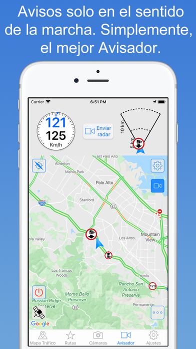 Radares NO Pro: Detector radar iPhone Capturas de pantalla
