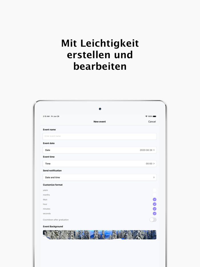 Countdown Calander widget 365