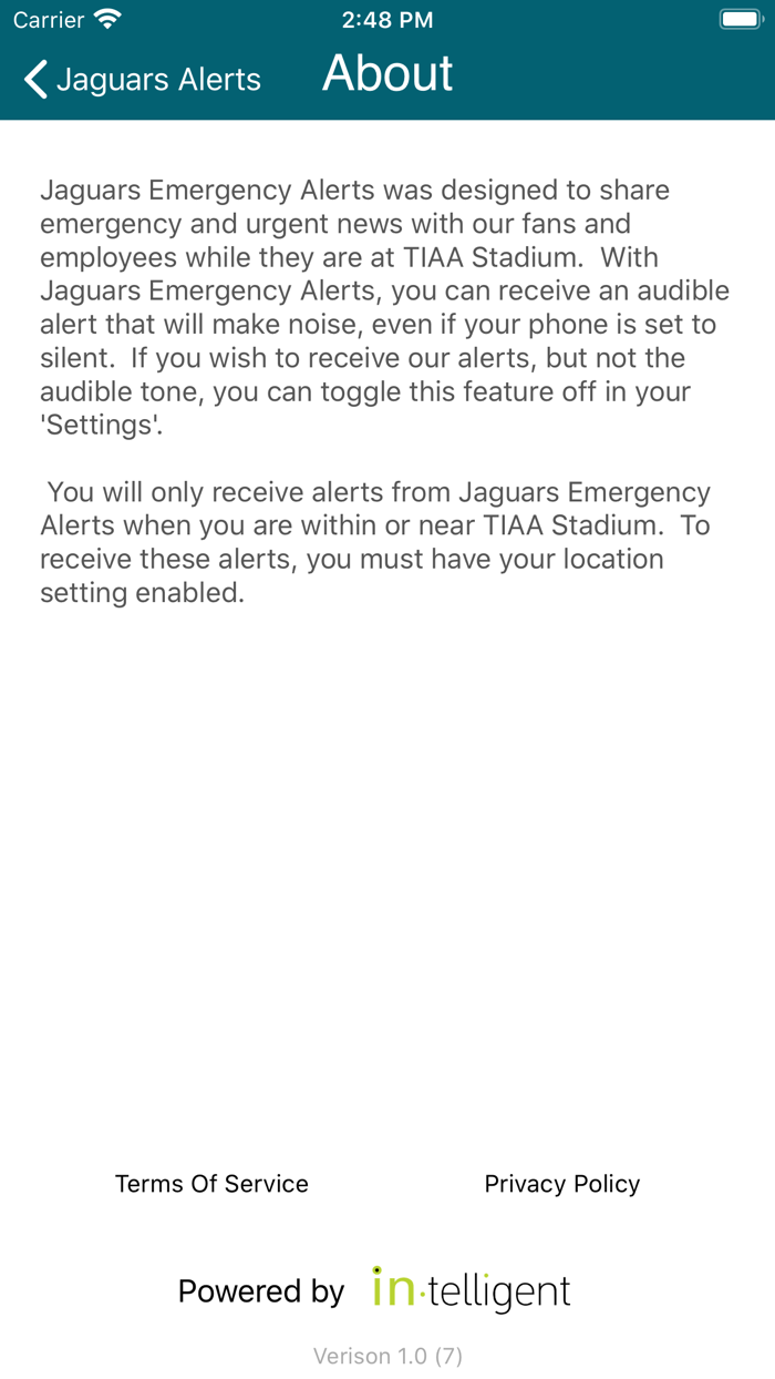 Jaguars Emergency Alerts
