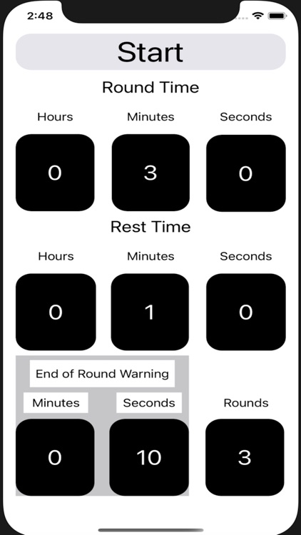 Work Out Round Timer