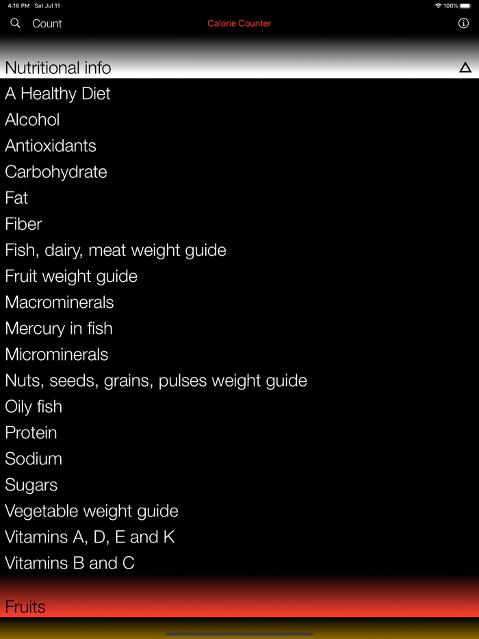 Calorie Counter and Tracker