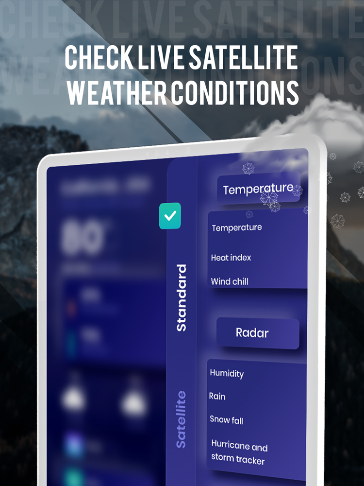 Dark Weather Sky Alert Widget App for iPhone Free Download Dark