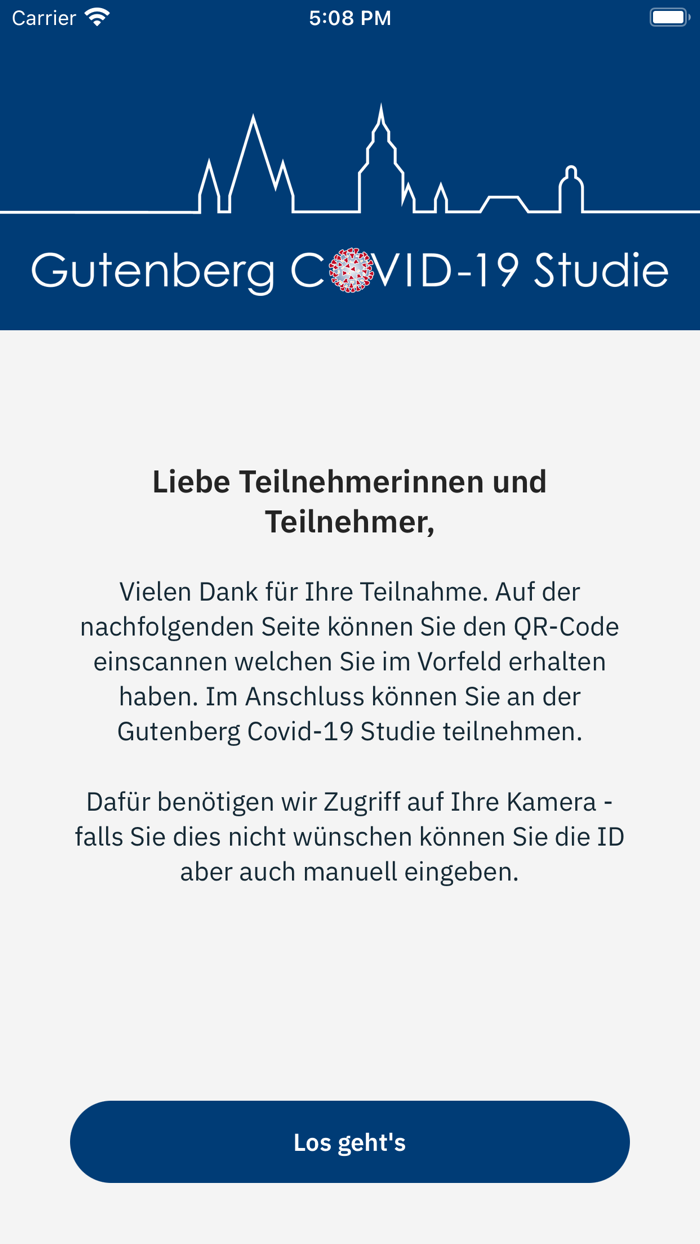 Gutenberg COVID-19 Studien-App