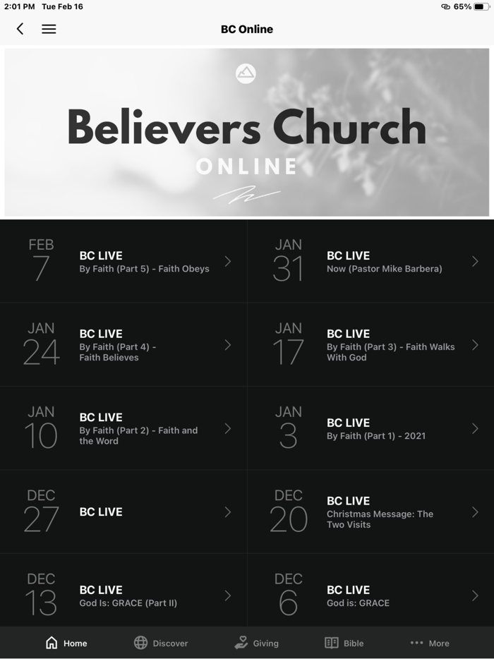 Believers Church Porterville