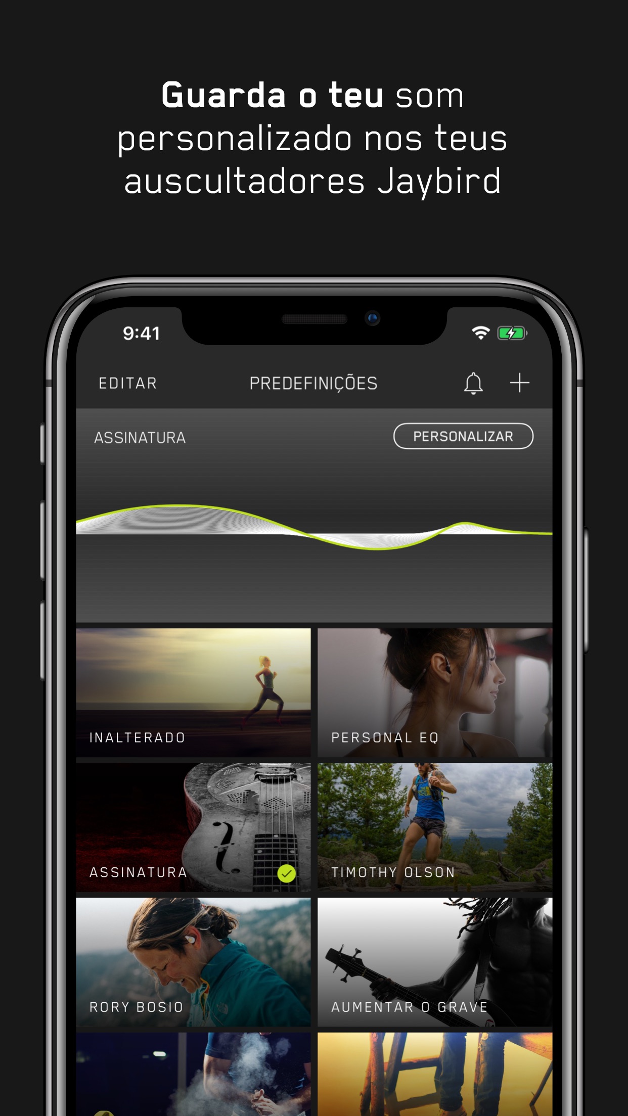 Screenshot do app Jaybird MySound