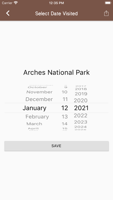 National Parks Tracker screenshot 3