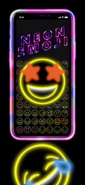 Neon Emoji Animated Stickers(圖1)-速報App