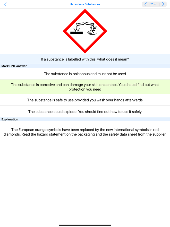 CSCS MAP Revision Test