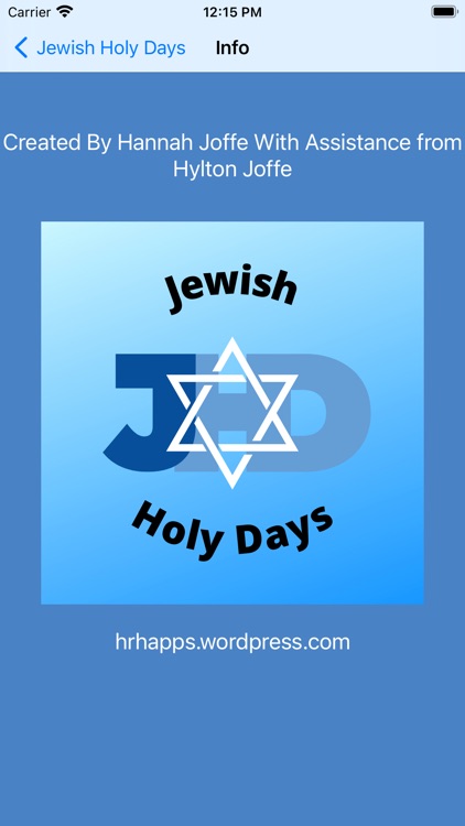 Jewish Holy Days