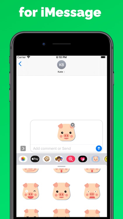 Pig emoji - Swine stickers