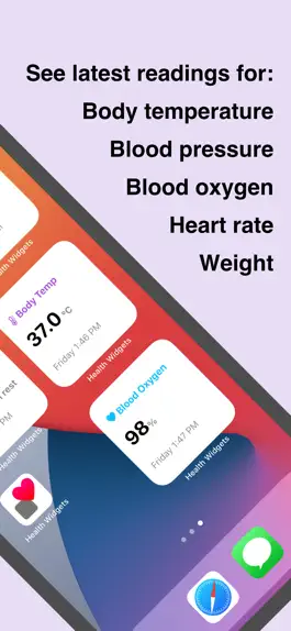 Game screenshot Health Widgets apk