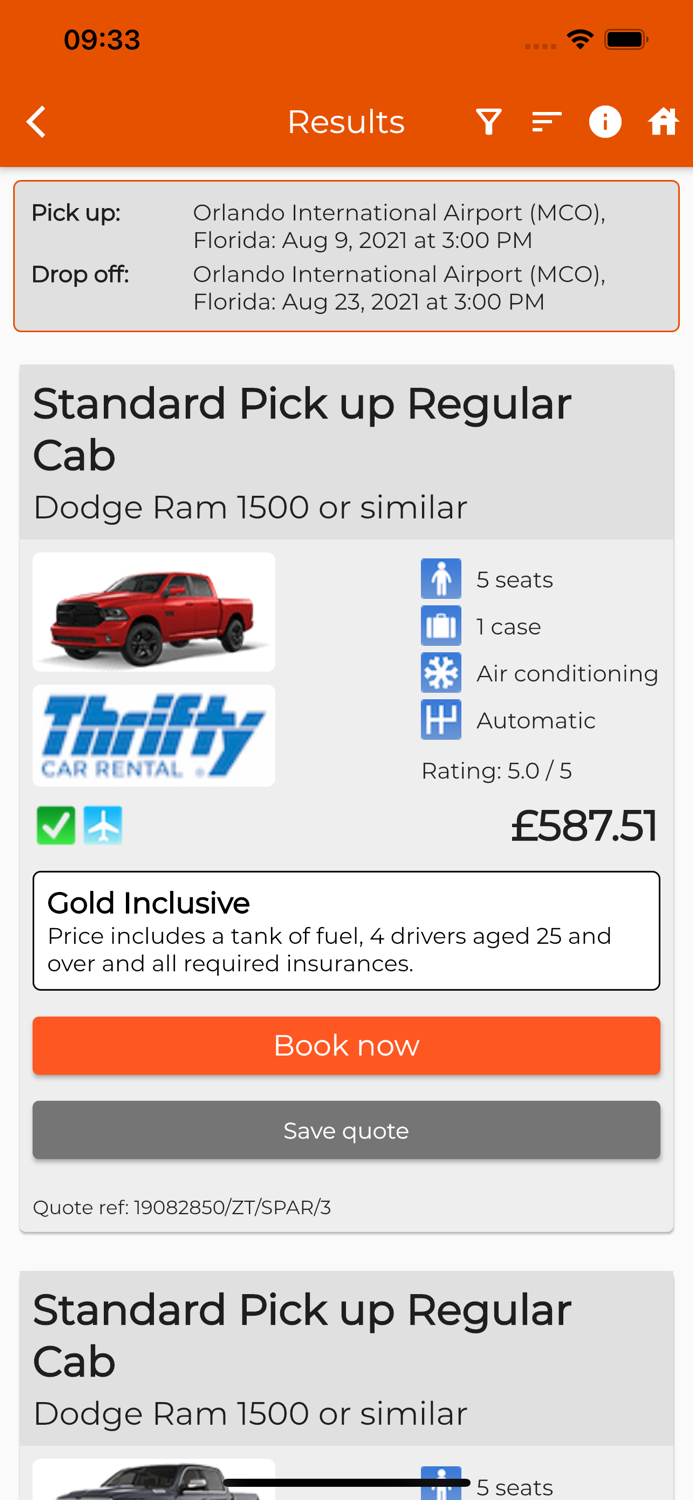 US Car Hire - USA Car Rentals