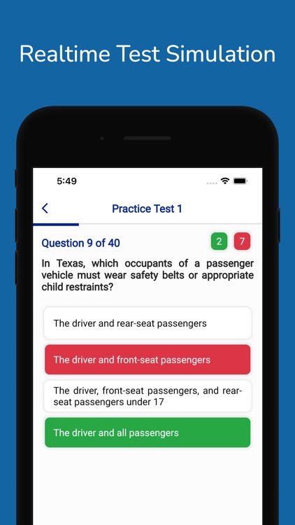 Texas DMV Permit Practice