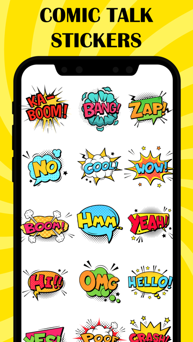 Comic Talk Stickers! Screenshot