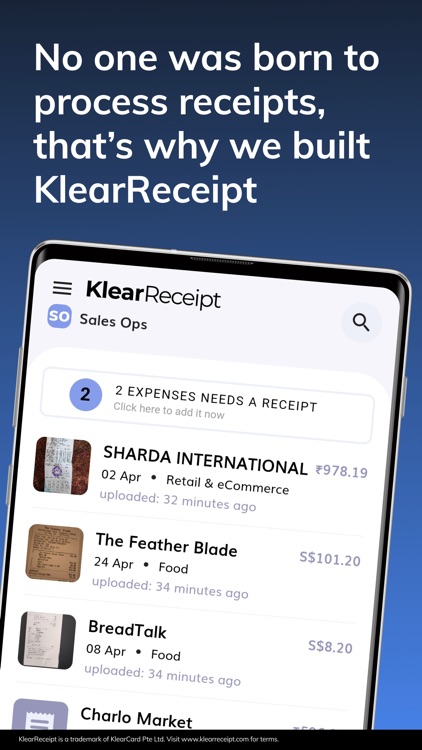 KlearReceipt