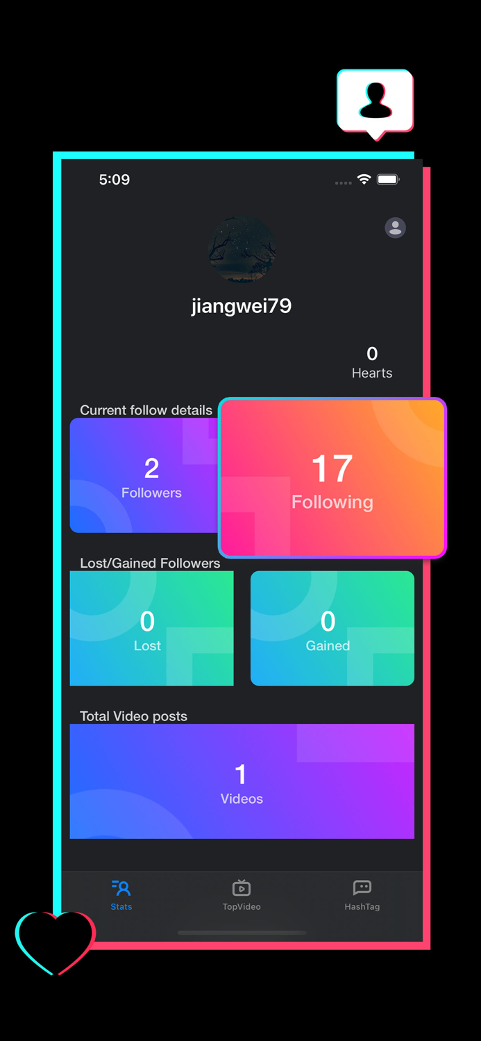 Tik Stats - Likes  Followers