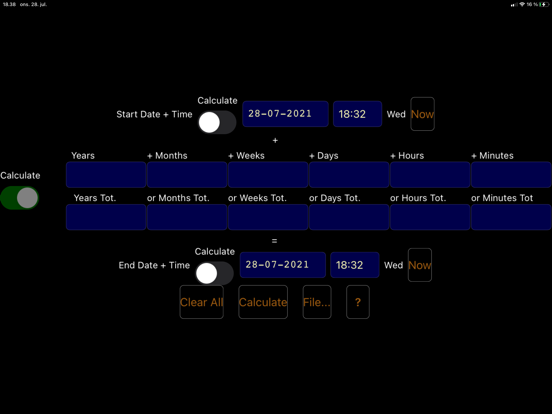 TimeDateCalculator Screenshots
