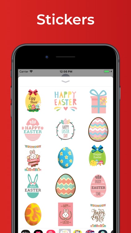 Happy Easter - stickers emoji