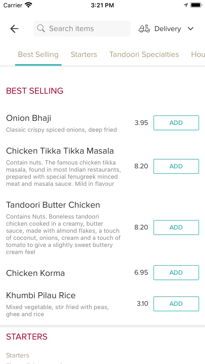 The Indian Ocean Restaurant.