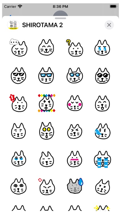 SHIROTAMA Cat 2 Sticker