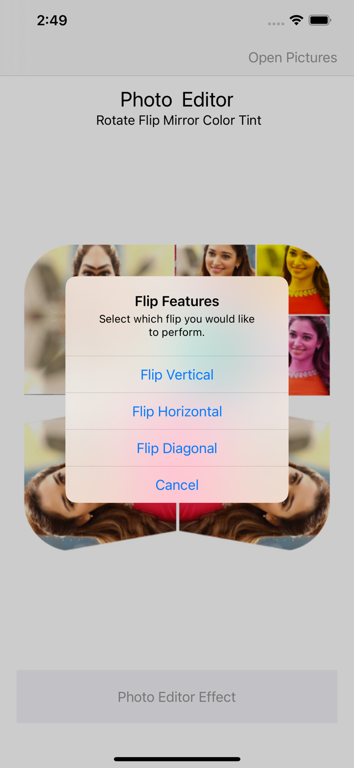 PhotoEditor-Rotate Flip Mirror
