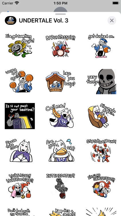 UNDERTALE Stickers Vol. 3