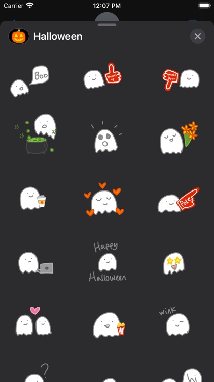 Halloween Stickers Cute Emoji screenshot-4