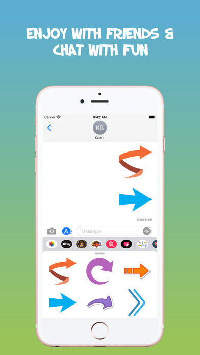 How to cancel & delete Arrow Stickers! from iphone & ipad 4