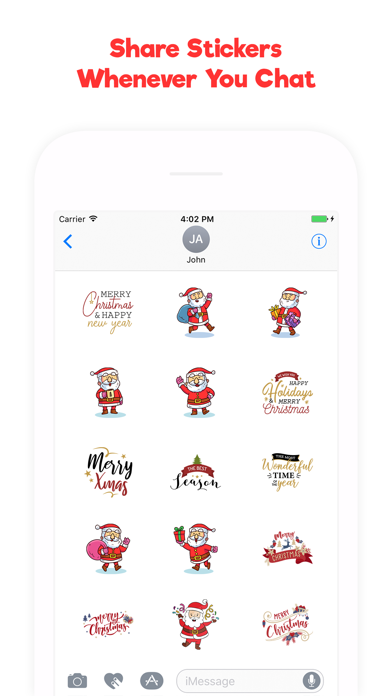 How to cancel & delete Hand Drawn Santa Emojis from iphone & ipad 2