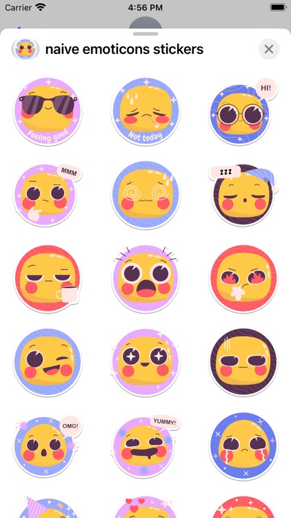 Naive Emoticons Stickers Love