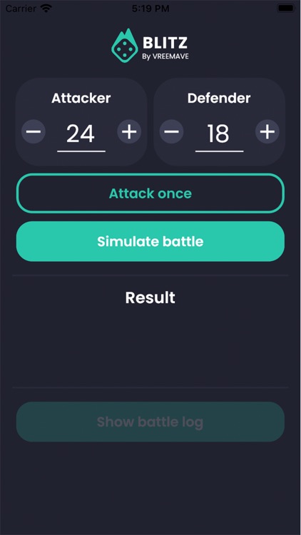 Blitz - Risk battle simulator