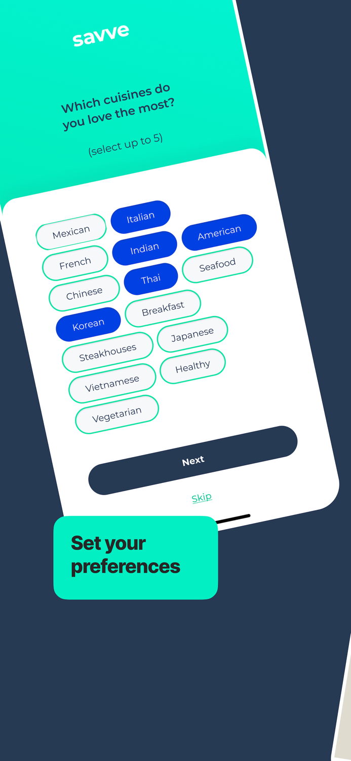 Savve Find. Eat. Save.