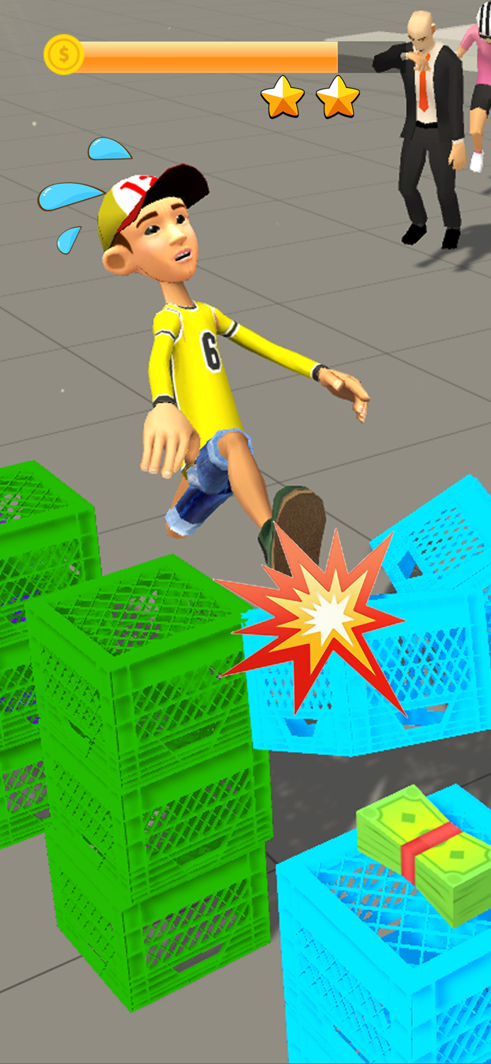 تحدي صندوق حليب الشارع ثلاثي ا